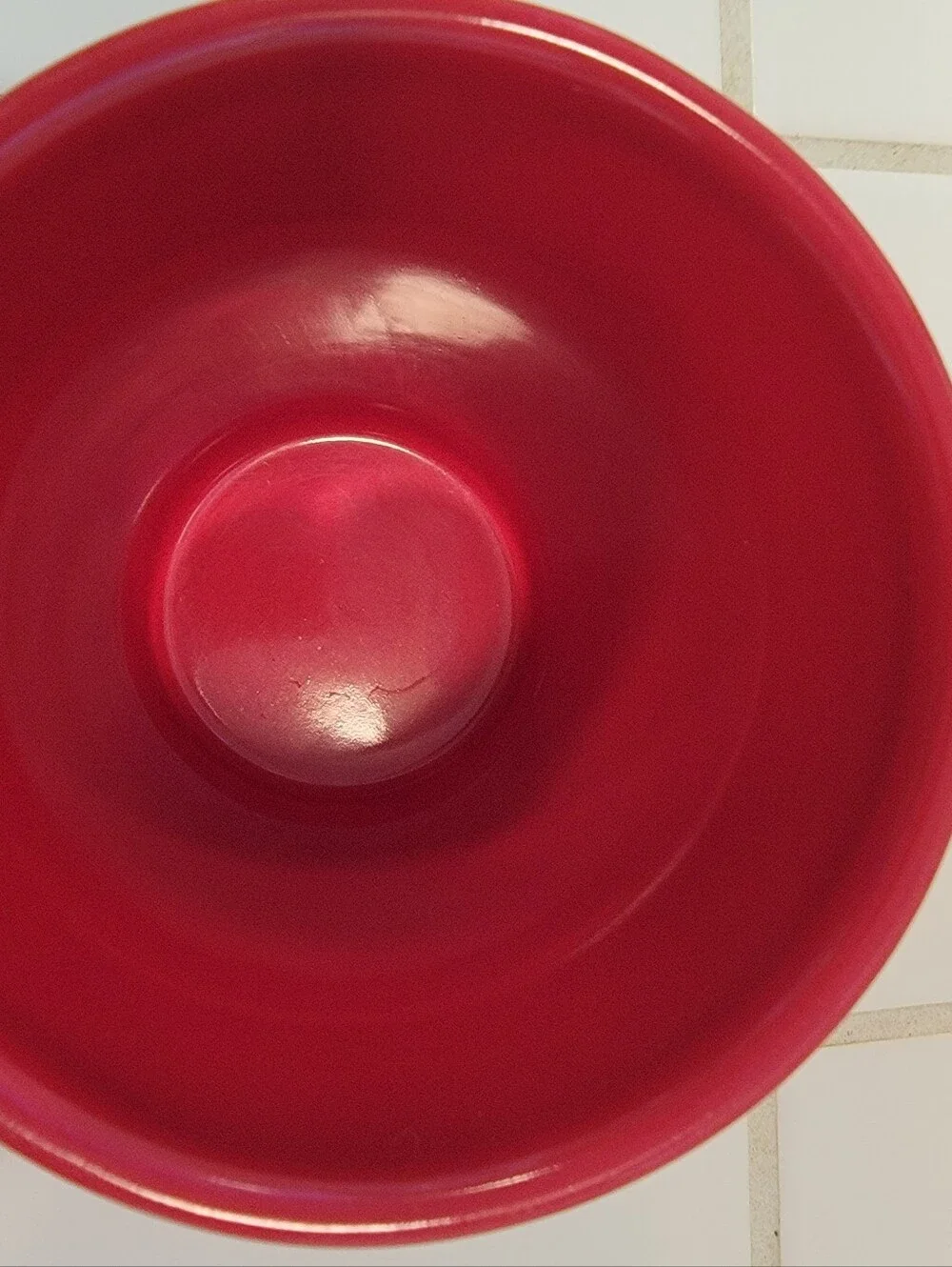 Crate & Barrel Red Polka Dot Ceramic Coffee Mugs - Set of 2